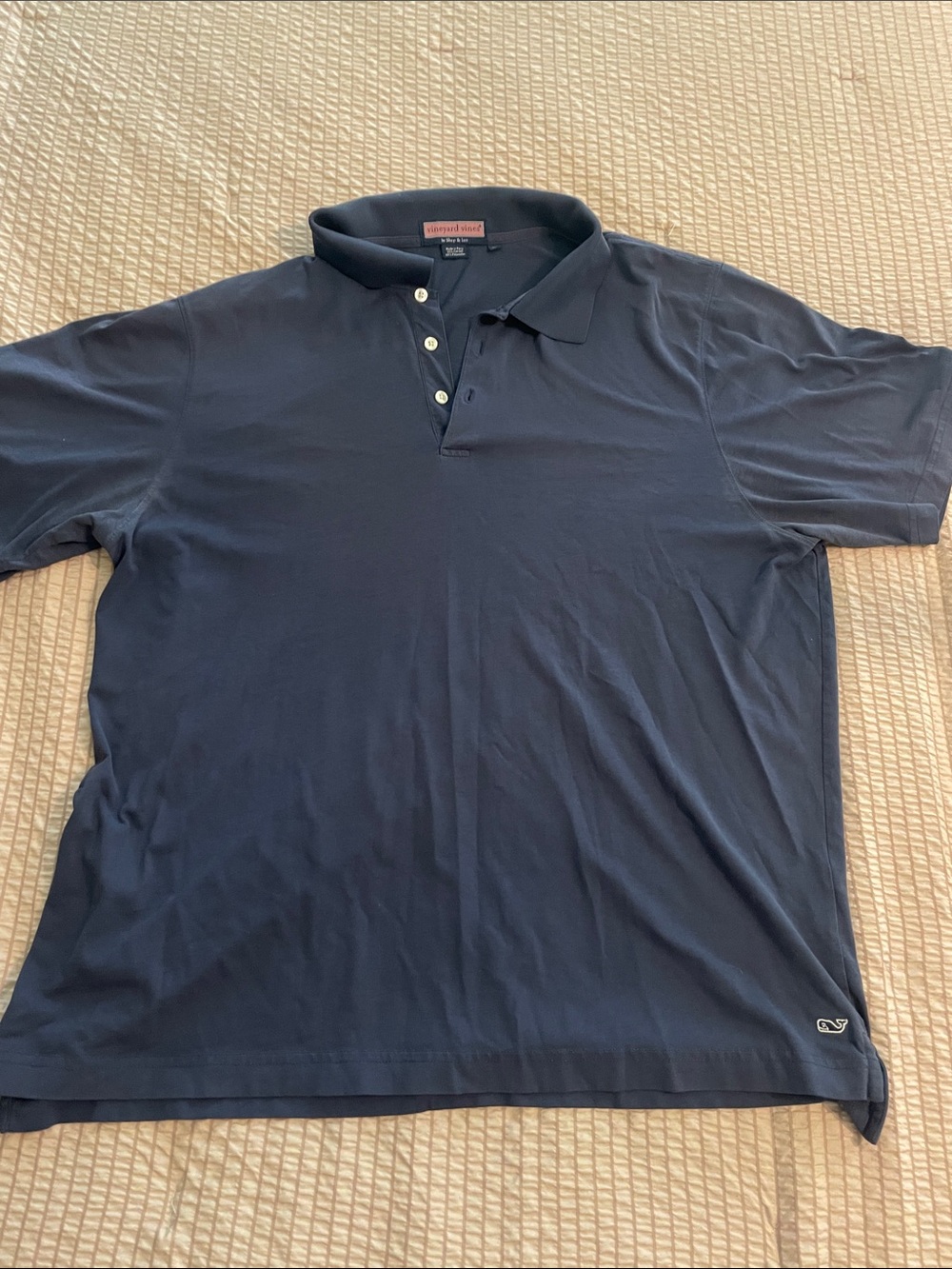 LAST CHANCE!
Vineyard Vines Men's Navy Blue Polo with Whale Logo Size XL